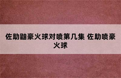 佐助鼬豪火球对喷第几集 佐助喷豪火球